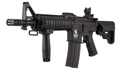 Lancer Tactical M4 RIS Carbine AEG Rifle (Inc. Battery and Smart Charger - Black)