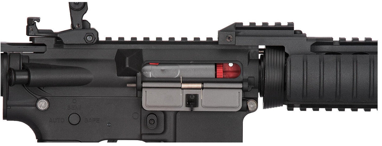 Lancer Tactical M4 RIS Carbine AEG Rifle (Inc. Battery and Smart Charger - Black)