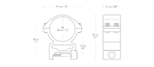Hawke Optics - Match Mounts~ Weaver, High, 30mm, 2pc - (22117)