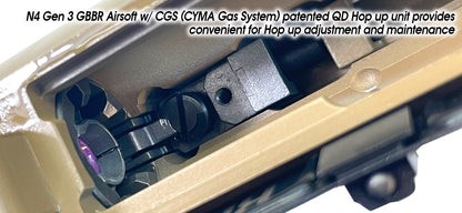 Noveske N4 Gen.3 Cyma MWS Gas Blowback Rifle ( Tan - NOV.1201 FDE)