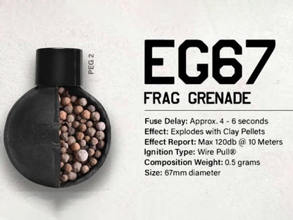 Enola Gaye EG67 Frag Grenade (EG67 - Black)