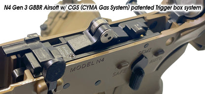 Noveske N4 Gen.3 Cyma MWS Gas Blowback Rifle ( Tan - NOV.1201 FDE)