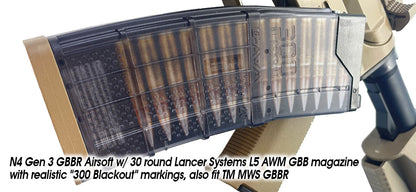 Noveske N4 Gen.3 Cyma MWS Gas Blowback Rifle ( Tan - NOV.1201 FDE)