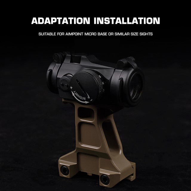 Big Foot Picatinny Riser Mount (A Style - Black)