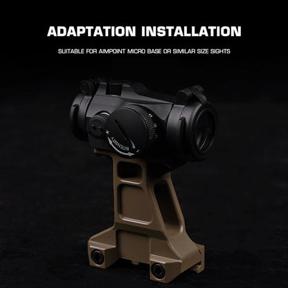 Big Foot Picatinny Riser Mount (A Style - Black)