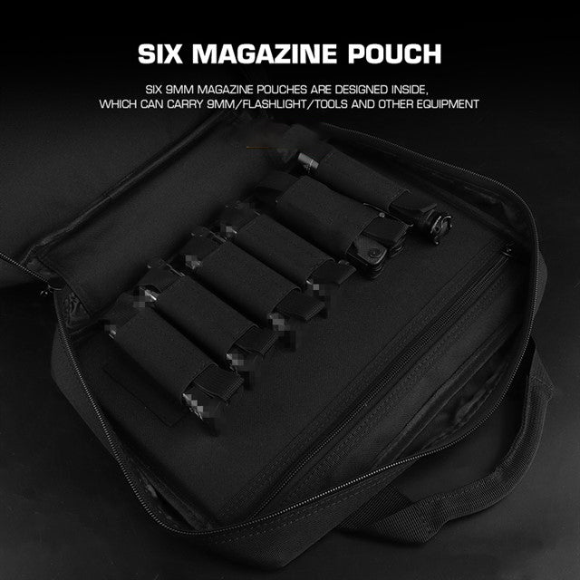 Big Foot Tactical Expert Pistol Bag (Size: 37 x 26 x 6cm - 900D - Black)