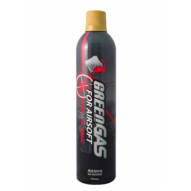 Puff Dino - Green Gas - 600ml (Classic - No Silicone Oil - GG6A)