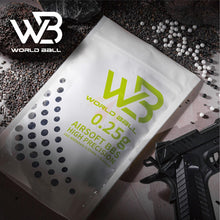 World Ball High Precision 6mm BB Pellets - 0.25g - White - 1 Kilo - Standard