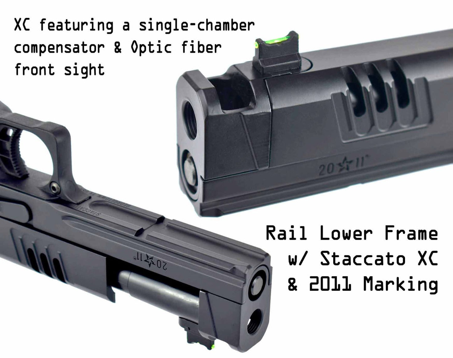 Staccato Licensed XC 2011 Gas Blowback T8 Airsoft Pistol (R618A)