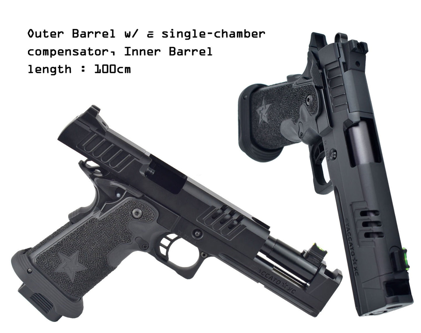 Staccato Licensed XC 2011 Gas Blowback T8 Airsoft Pistol (R618A)