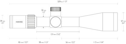 Hawke Optics - Airmax 30 Compact ~ 6-24x50 IR SF (AMX IR) - (13220)