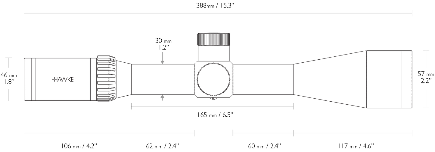 Hawke Optics - Airmax 30 ~ 8-32x50 SF (AMX IR) w.Target Turrets - (13341)