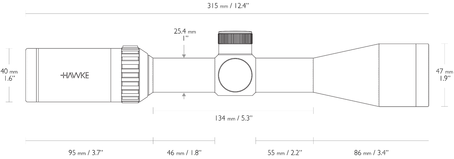 Hawke Optics - Vantage ~ 3-9x40 (Mil Dot) - (14121)