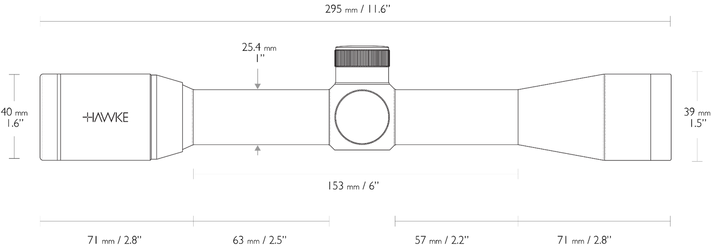 Hawke Optics - Vantage ~ 4x32 (Mil Dot)  - (14101)