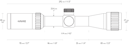 Hawke Optics - Vantage ~ 2-7x32 AO (Mil Dot)  - (14111)