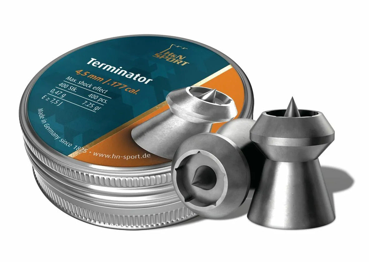 H&N Terminator (4.5mm/.177 Pellets - 400 Rounds)