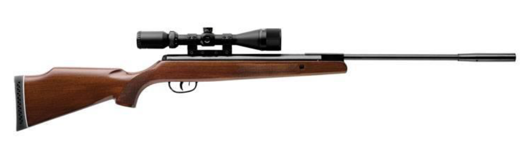 Crosman .177/4.5mm Summit Sniper Rifle with 3-9x40AO Scope (Wood Stock - Spring Powered)