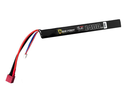 Big Foot Heat 7.4v 1400mAh 25c Lipo Battery (10x18x171mm - Stick - Dean)