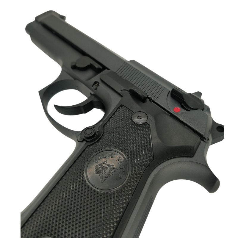 Snow Wolf M9 Gas Blowback Pistol (Black - SW-03-1 BK)