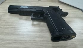 Swiss Arms 1911 4.5mm/.177 Co2 Pistol (Non-Blowback - Polymer - Cybergun - 288708) (Black)