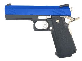 Golden Eagle 4.3 OPS Gas Blowback Pistol (Metal -3301) (Blue)