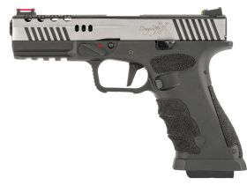 APS Co2 Powered Dragon Fly Blowback Pistol (Black/Red - ACP614)