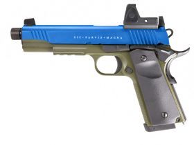Secutor - Rudis Magna - 1911 - XIV Custom Pistol (Co2 Powered - Gas Ready - OD) Blue