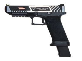 EMG x TTI 34 Series Custom Combat Master Slide with OMEGA Frame pistol (Co2 - Dual Tone - By APS - 96679)