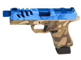 EMG x TTI 34 Series Custom Combat Master Slide with OMEGA Frame pistol (Co2 - Blue - By APS - 31132)