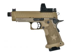 Staccato Licensed C2 Compact 2011 Gas Blowback T8 Airsoft Pistol (R612-5A - Tan)