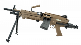 FN Hersal Minimi M249 Para Sports Line AEG (Electronic Trigger - Battery and Charger Inc. - Tan - 200842)