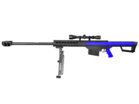 Galaxy M82 Bolt Action Sniper Rifle with Scope and Bipod (G31C - Blue)