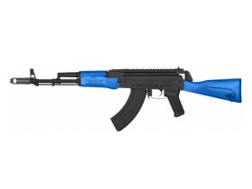 JG AK74 RIS Blowback AEG (Metal/Real Wood - Inc. Battery and Charger - 1021) Blue