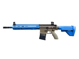 Golden Eagle 417 AEG Rifle with Mosfet (Full Metal - E6902MT - Blue)
