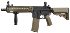 Lancer Tactical MK18 LT-18 Gen 2 Interceptor RIS Carbine AEG Rifle (Inc. Battery and Smart Charger - Tan/Black)