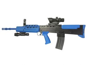 Vigor L85A2 Spring Rifle with Torch and Red Dot Sight (Blue - L85A2)