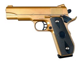 Vigor 5.1 Custom Spring Pistol (Full Metal - Gold - V9)