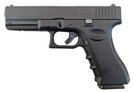 Huntsman Tactical H17 Gas Blowback Pistol (Metal Slide - Polymer Body - with Case - Black )