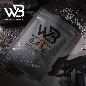 World Ball High Precision 6mm BB Pellets - 0.43g - White - 1 Kilo - BIO
