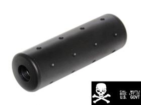ACM Skull Silencer (Full Metal - 110mm in Length - Plain - Black)