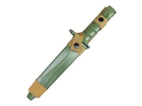 ACM M4 Rubber Knife with Case Frog and Straps (Bayonet - OD/Green - TD201-OD)