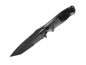 ACM Rubber Knife with Frog  (Black/Black)