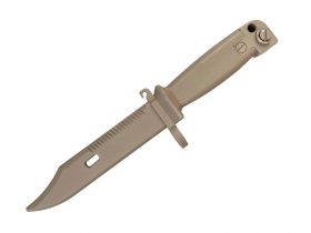 T&D Rubber Bayonet Knife for AK47/AKM Series Rifle (Tan -  TD205-TN)