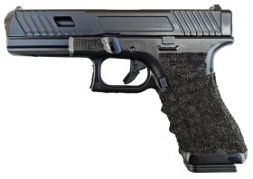 Huntsman Tactical H17 TT Custom Gas Blowback  Pistol (Metal Slide - Polymer Frame - with Case - Black)