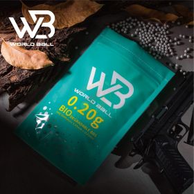 World Ball High Precision 6mm BB Pellets - 0.20g - Black - 1 Kilo - BIO