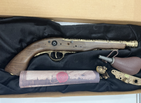 Boneyard - HFC Pirate Flintlock Gas Pistol (18th Century - HG-502GN - Gold)