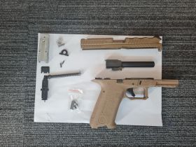 Poseidon Orion NO.2 Gas Blowback Pistol (PPW-O2-A-TAN - 310202 - Tan) Gen 2