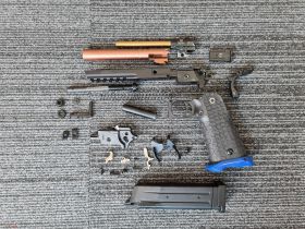 Army JW3 Baba Yaga Gas Blowback Pistol (Full Metal - Two-Tone Blue - R601-RED)