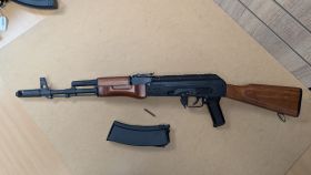 SRC SR74 Gas Blowback Rifle (Long - Hard Stock - Black - GB-203TM)