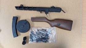 Snow Wolf PPSH AEG (SW-09 - Dual Magazine - Faux Wood)